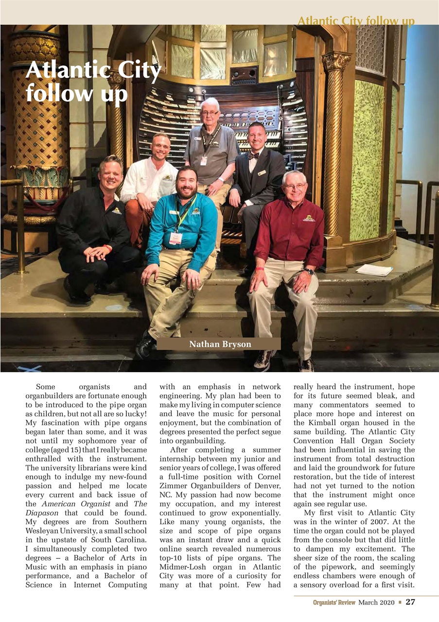 Organists' Review Preview Pages