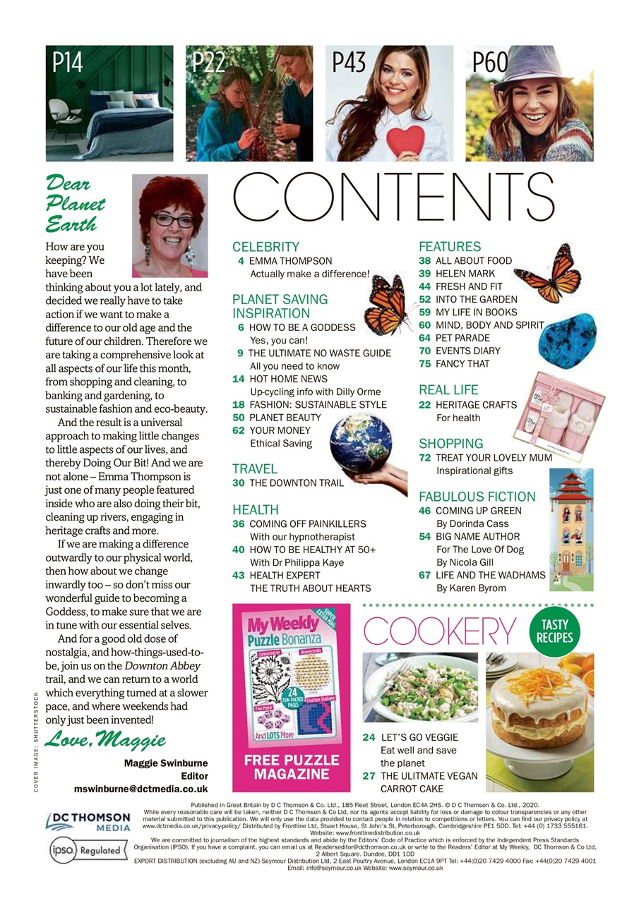 My Weekly Special Preview Pages