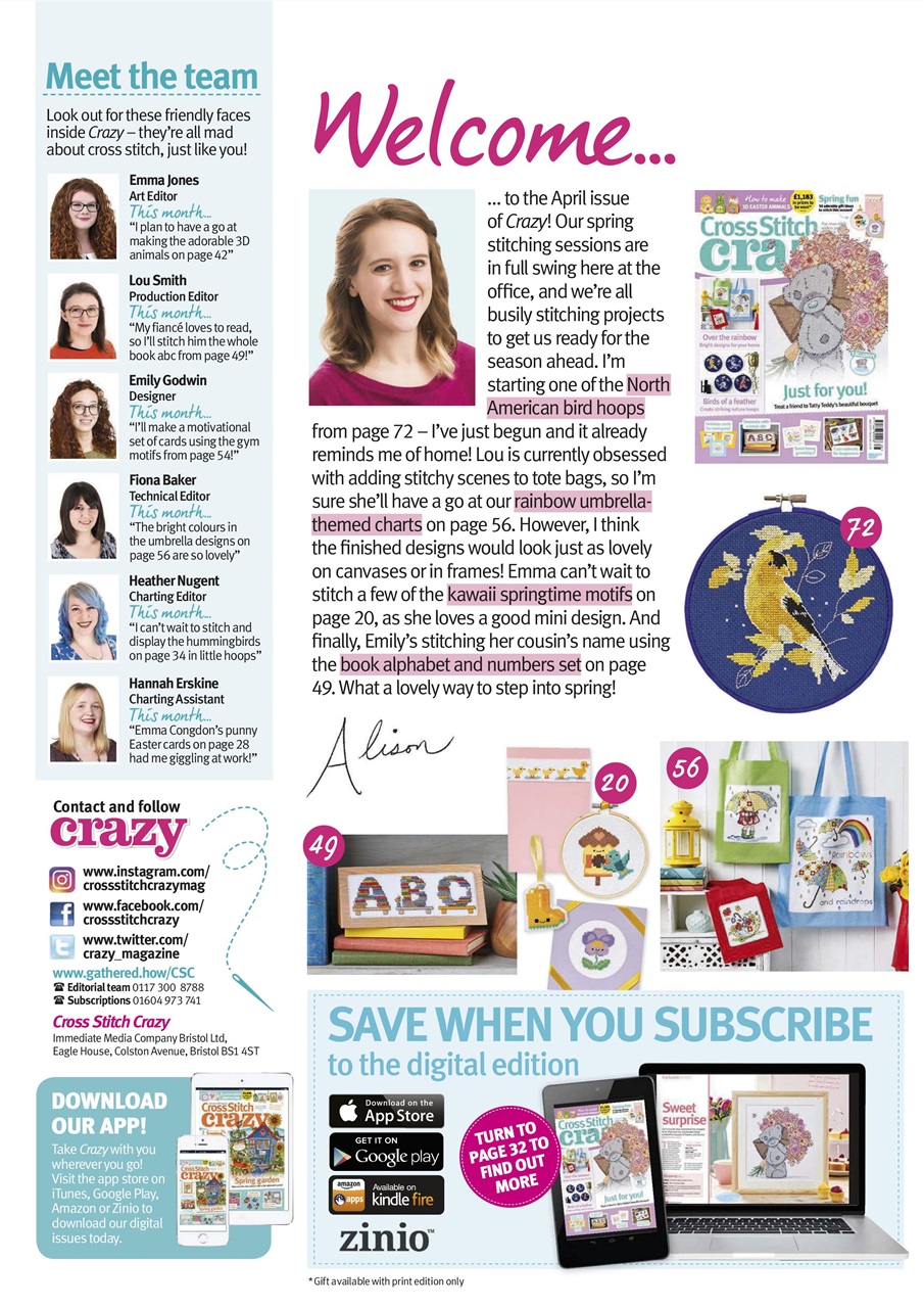 Cross Stitch Crazy Preview Pages