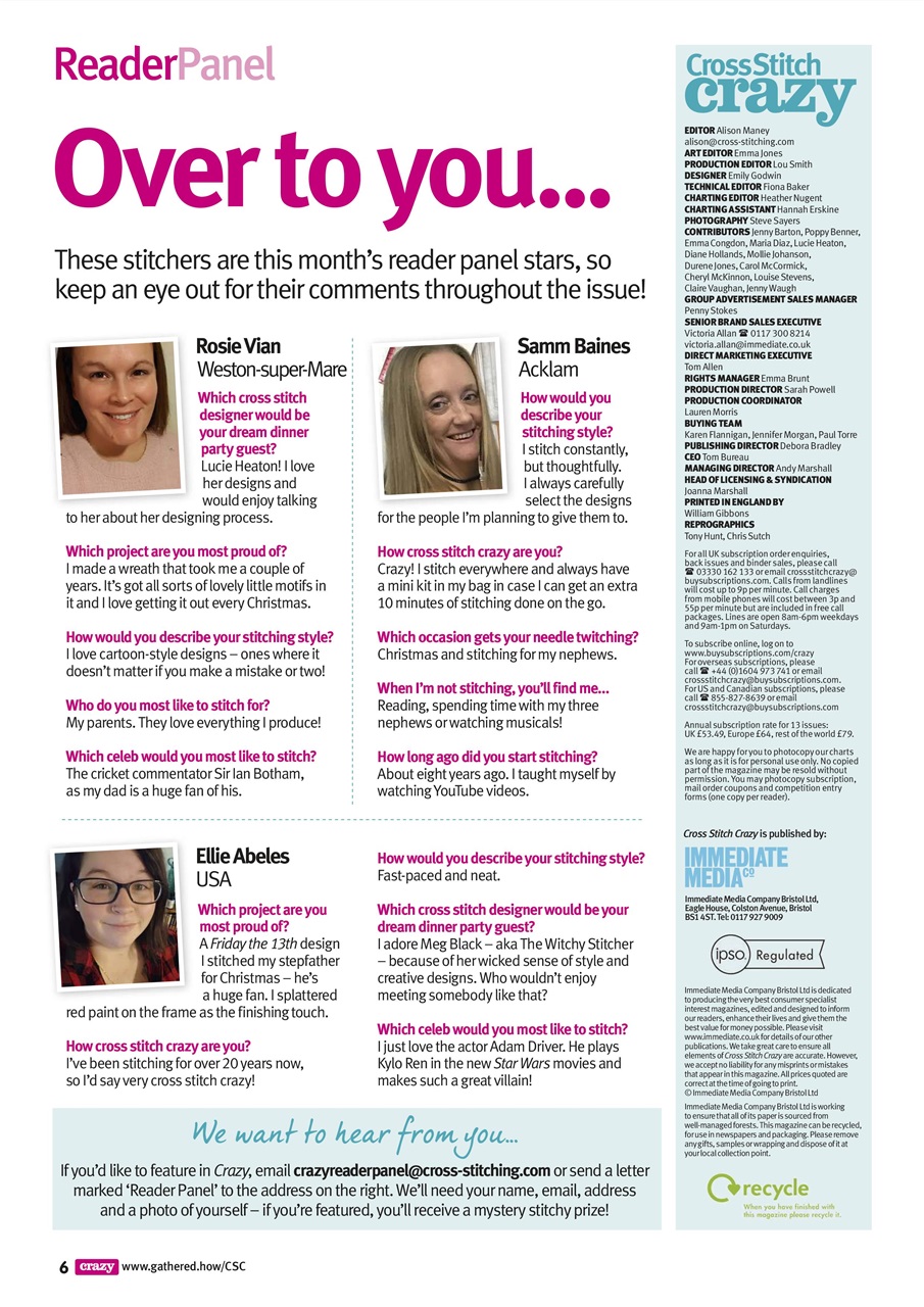 Cross Stitch Crazy Preview Pages