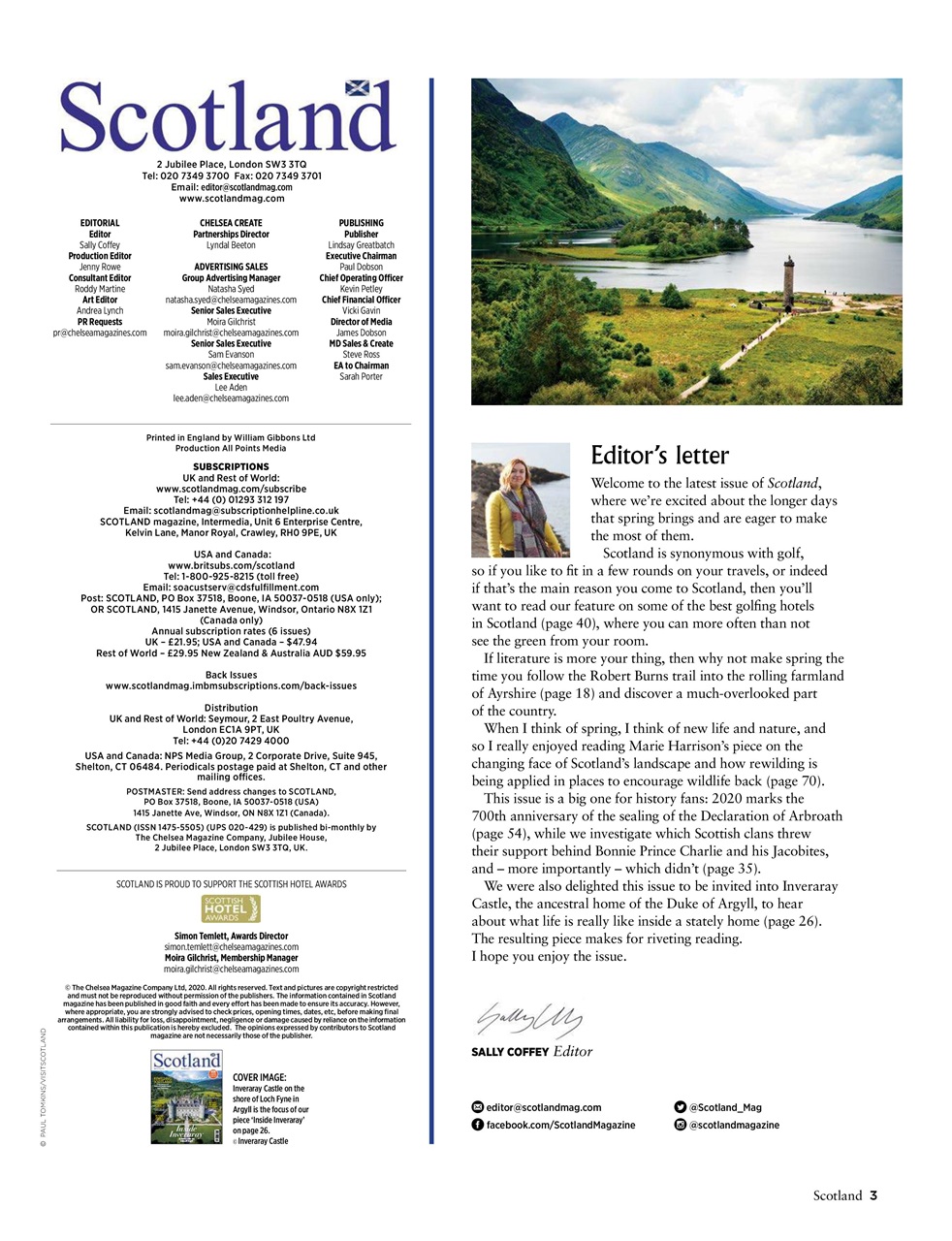 Scotland Magazine Preview Pages