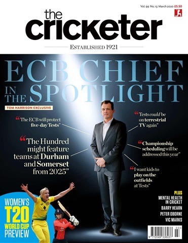 The Cricketer Magazine issue March 2020