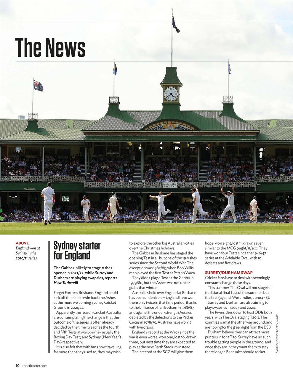 The Cricketer Magazine Preview Pages