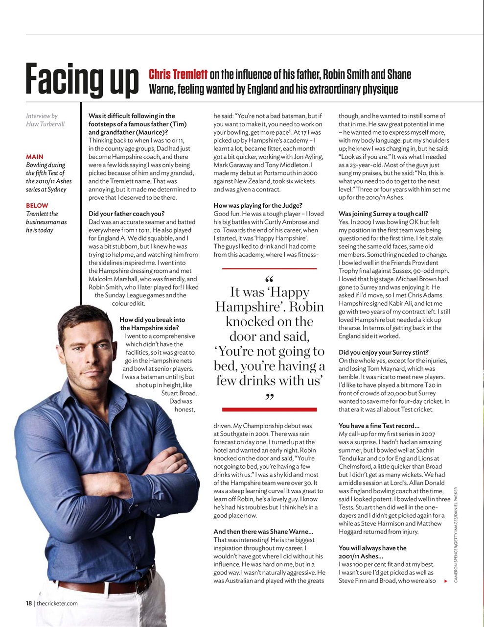 The Cricketer Magazine Preview Pages