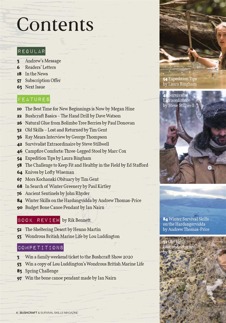 Bushcraft & Survival Skills Magazine Preview Pages