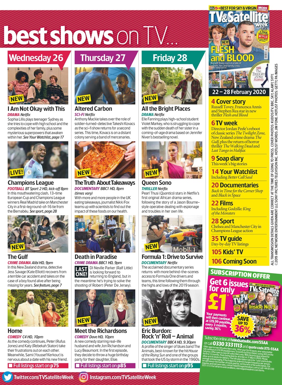 TV & Satellite Week Preview Pages
