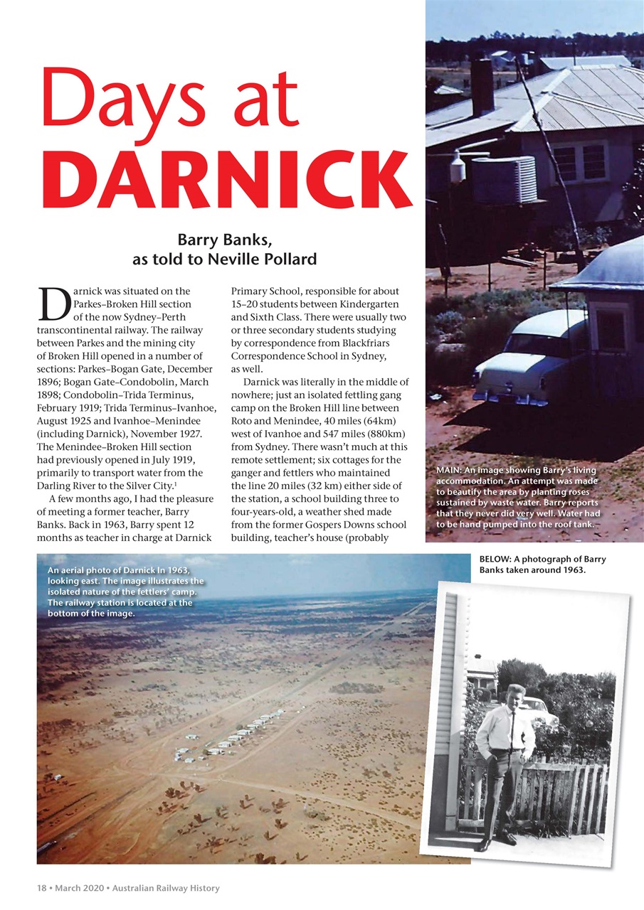 Australian Railway History Preview Pages