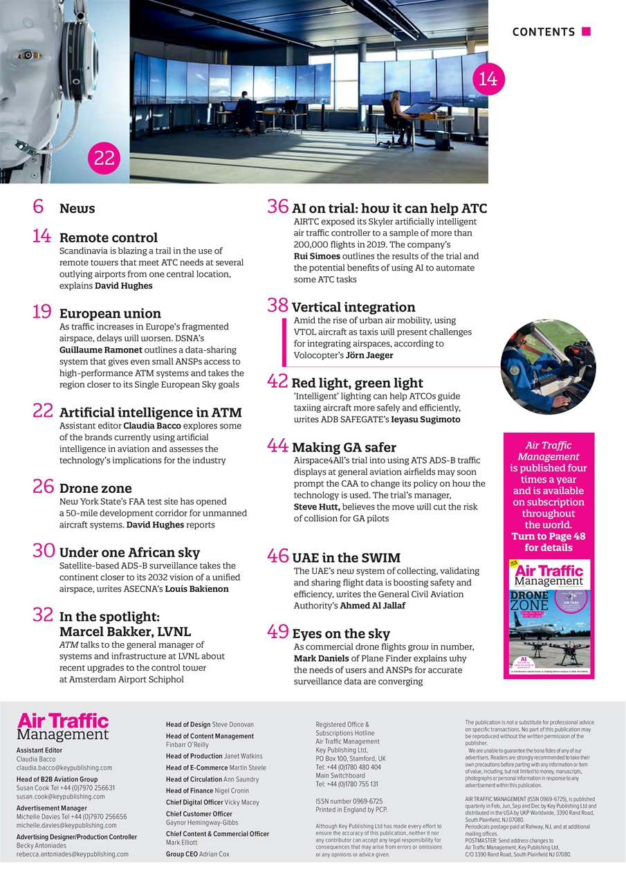 Air Traffic Management Preview Pages