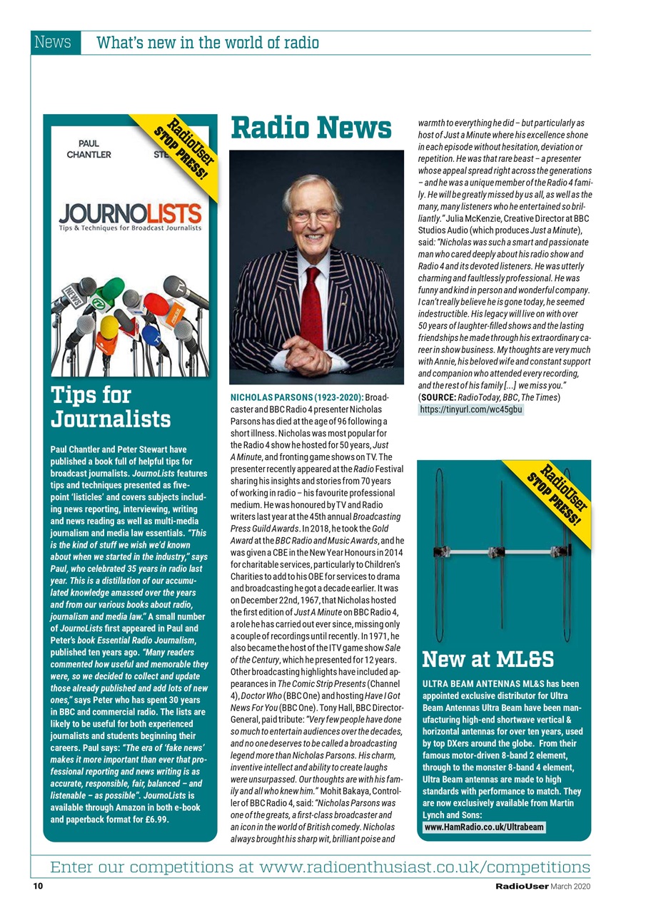 Radio User Preview Pages