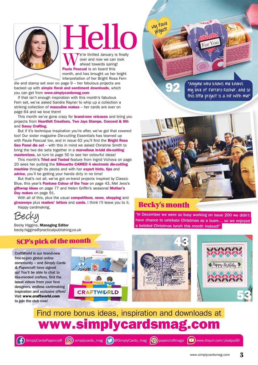 Simply Cards & Papercraft Preview Pages