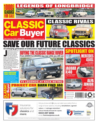 Classic Car Buyer issue 19/02/2020