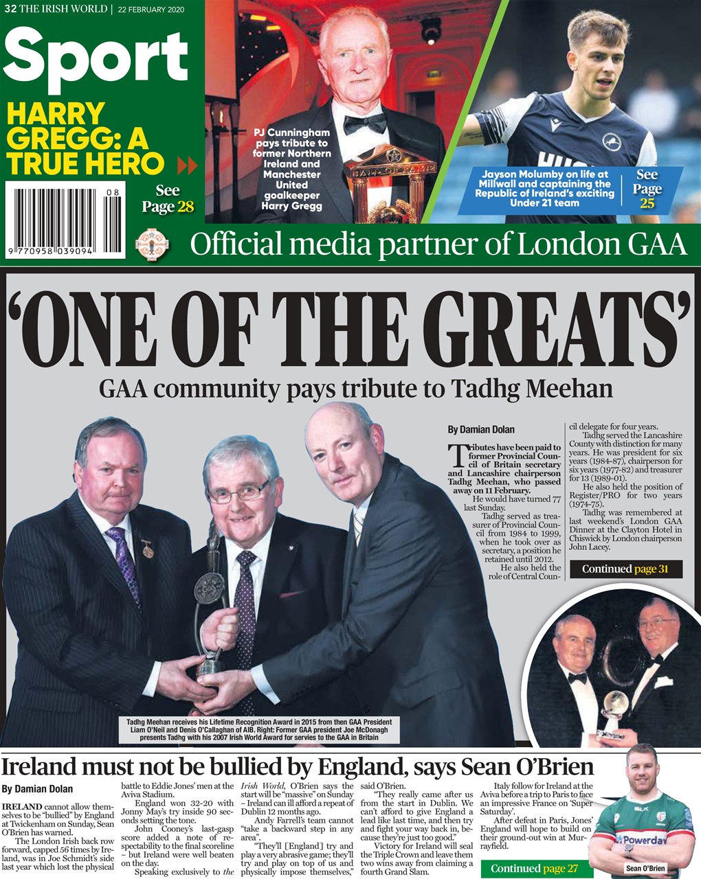 Irish World Preview Pages