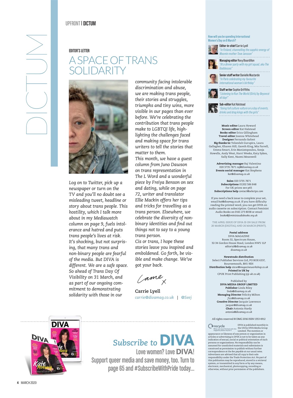 DIVA Magazine Preview Pages