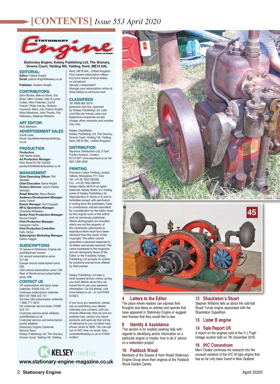 Stationary Engine Preview Pages