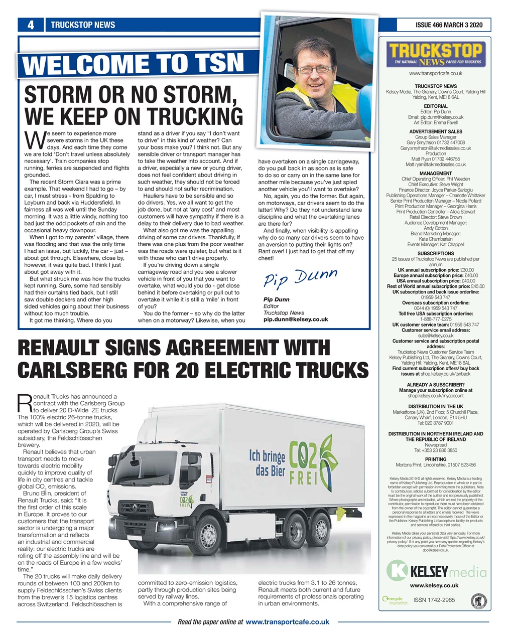 Truckstop News Preview Pages