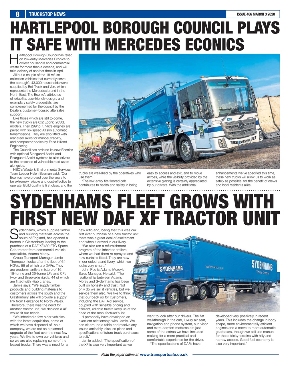 Truckstop News Preview Pages