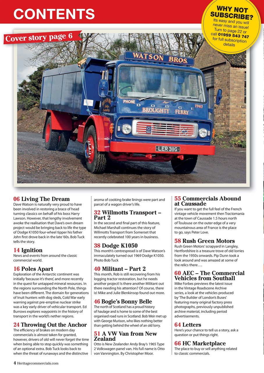 Heritage Commercials Magazine Preview Pages
