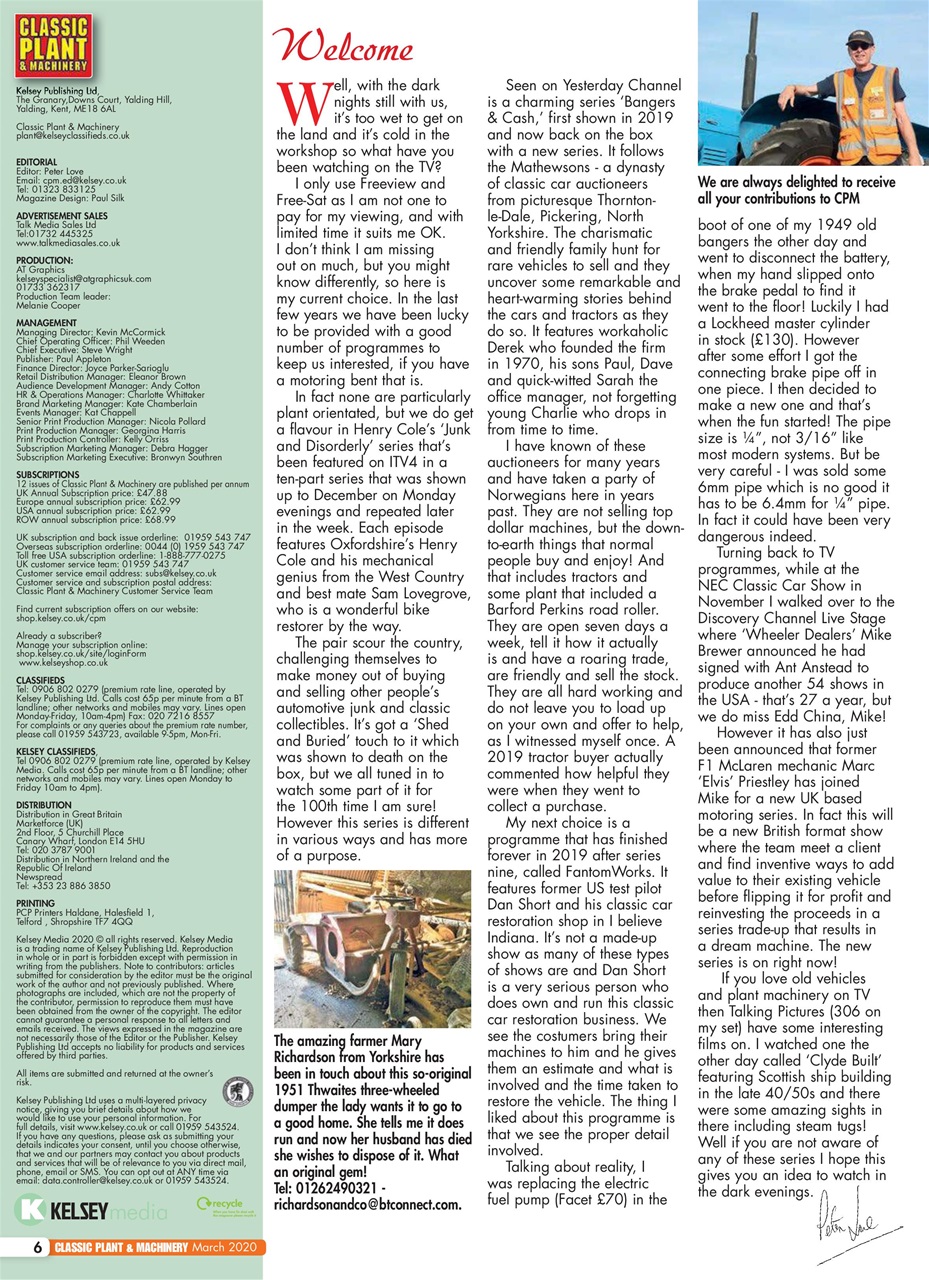 Classic Plant & Machinery Preview Pages