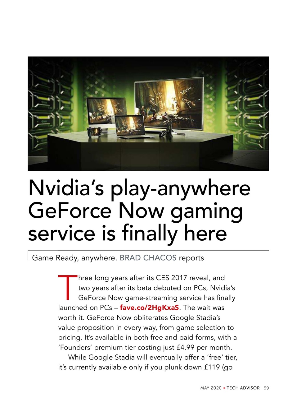 Tech Advisor Preview Pages