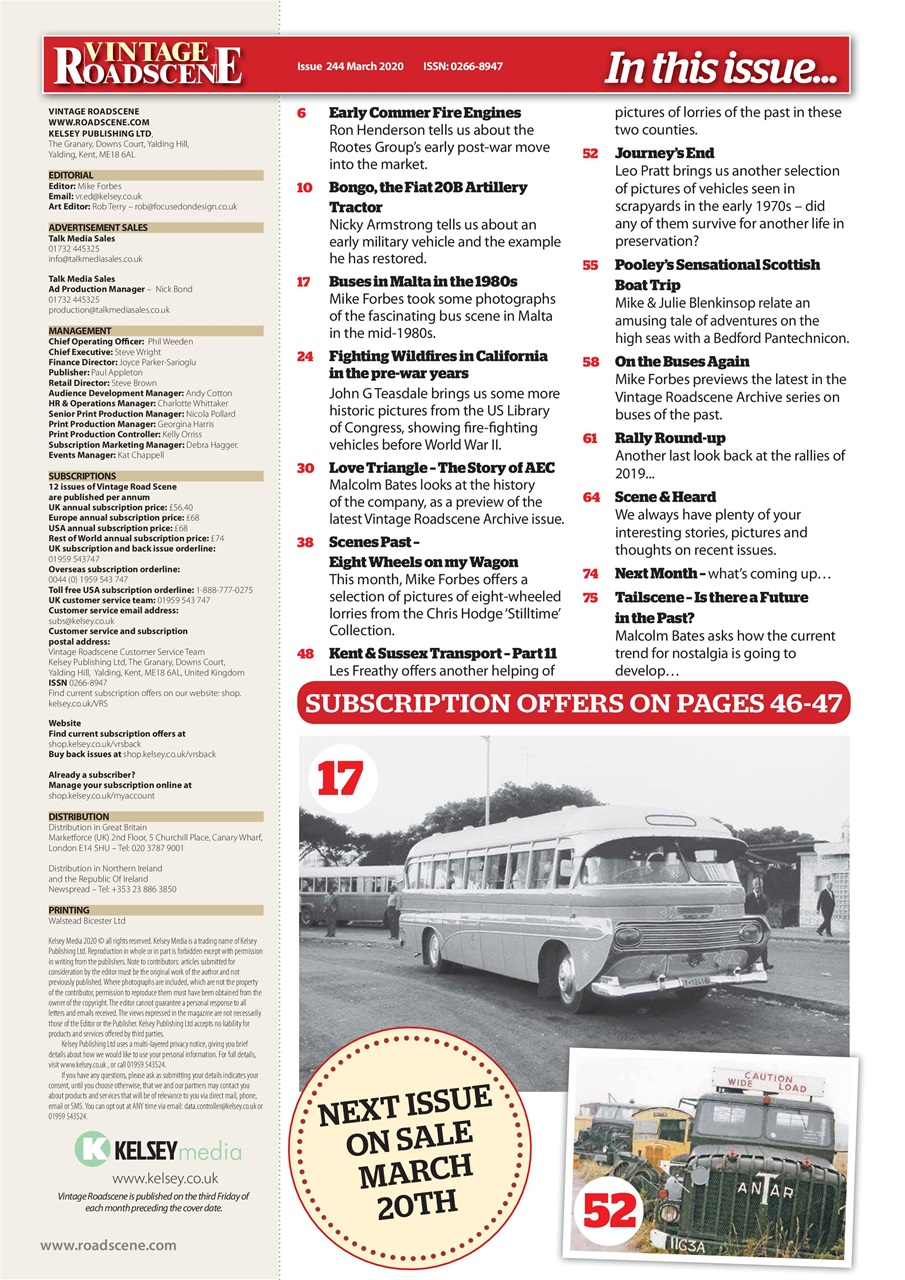 Vintage Roadscene Preview Pages