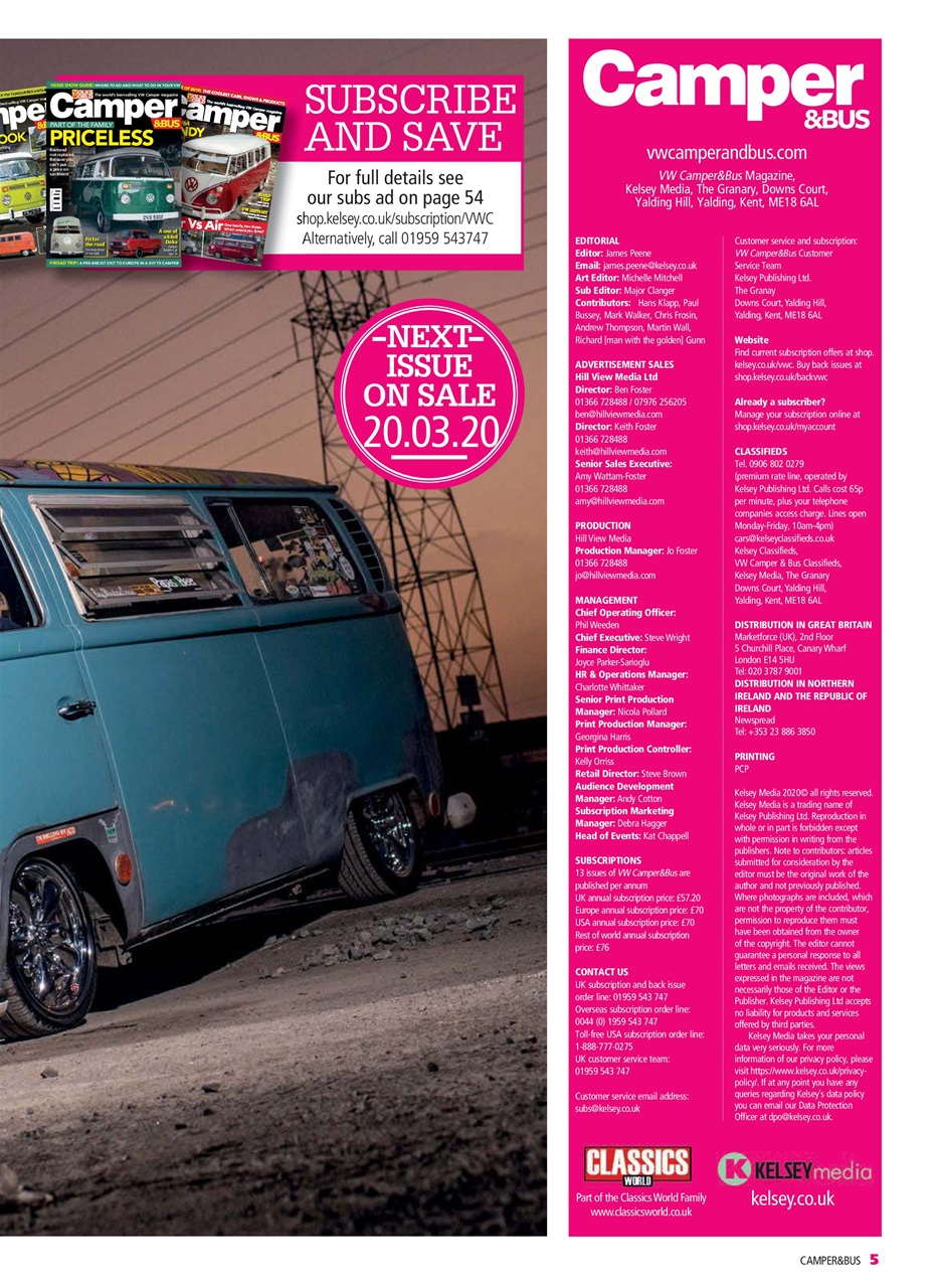 VW Camper Preview Pages