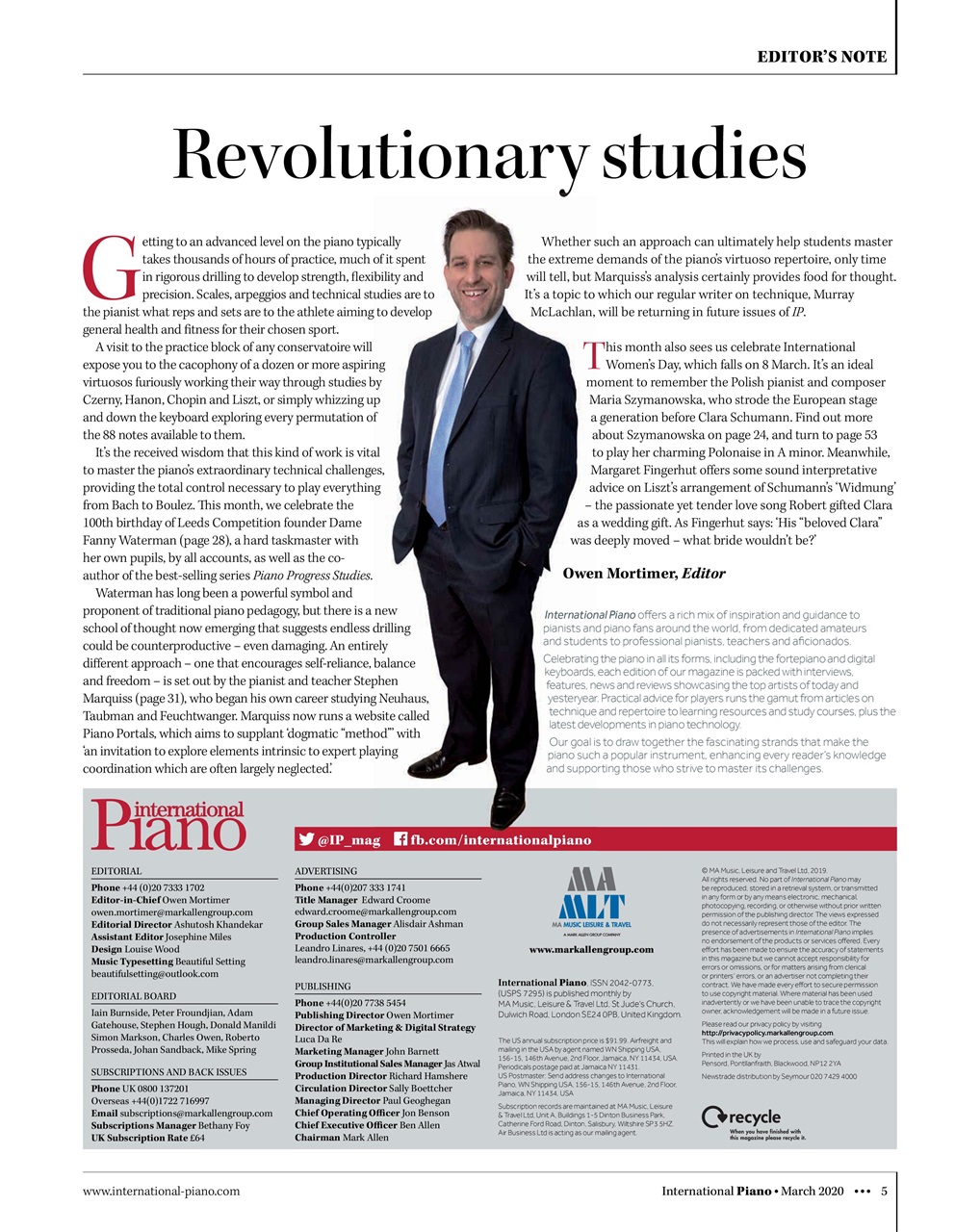 International Piano Preview Pages