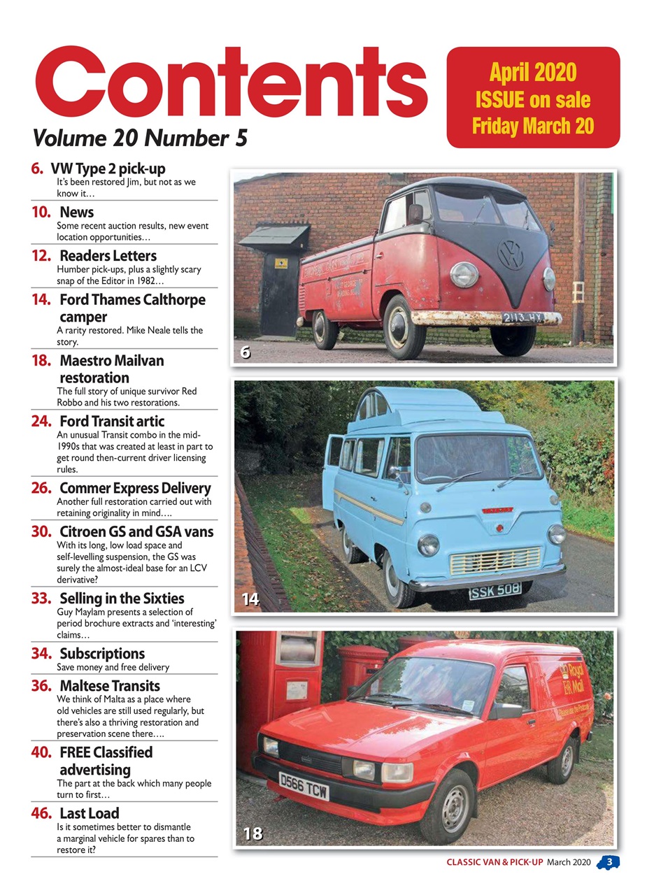 Classic Van & Pick-up Preview Pages