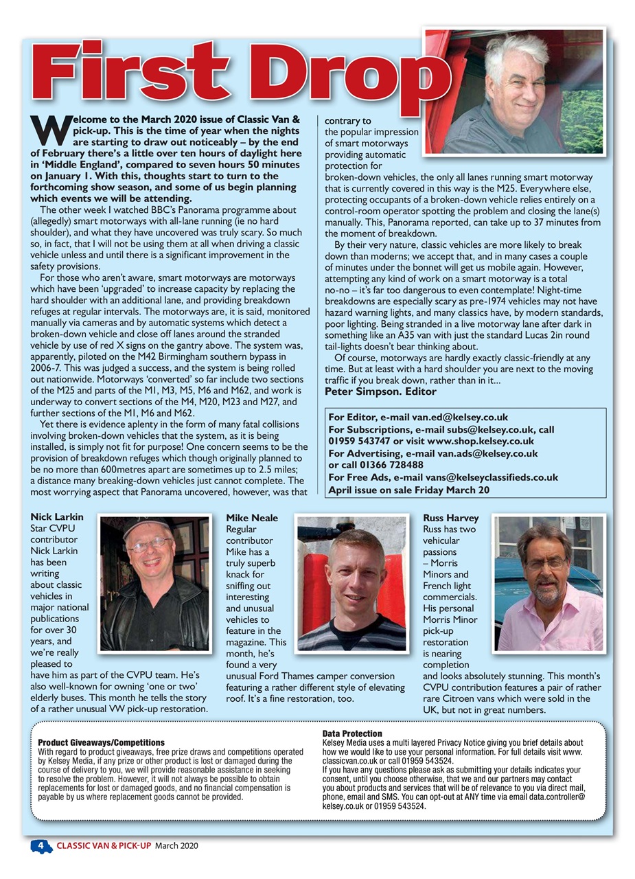 Classic Van & Pick-up Preview Pages