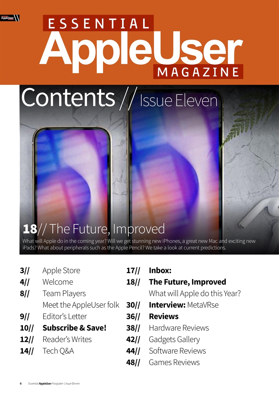 Essential Apple User Preview Pages