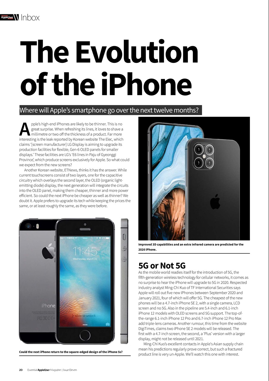 Essential Apple User Preview Pages