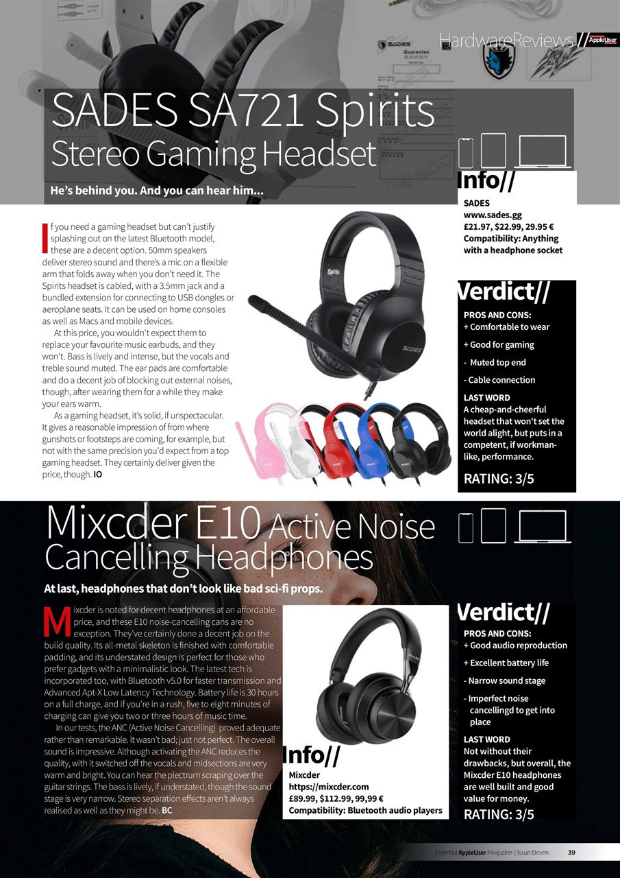 Essential Apple User Preview Pages