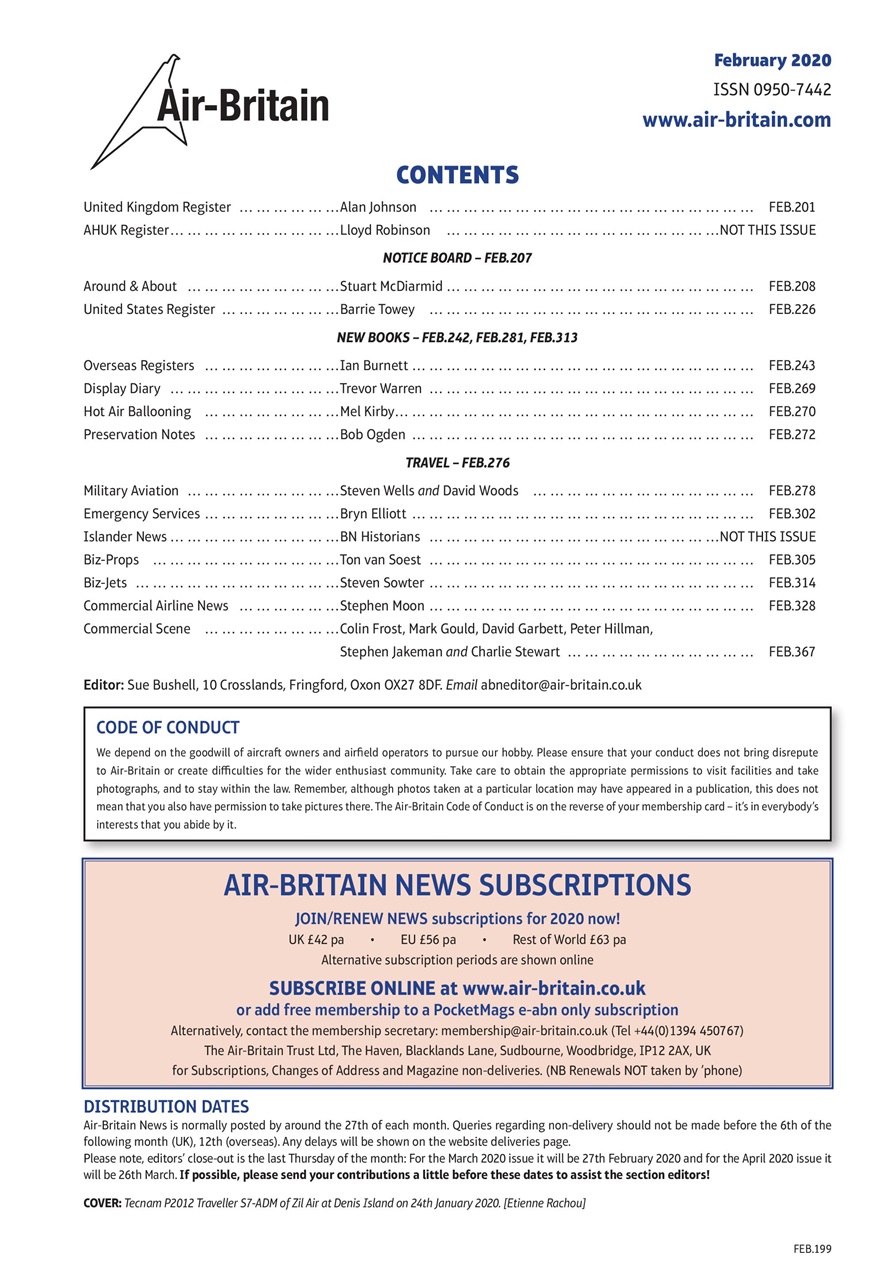 Air Britain News Preview Pages