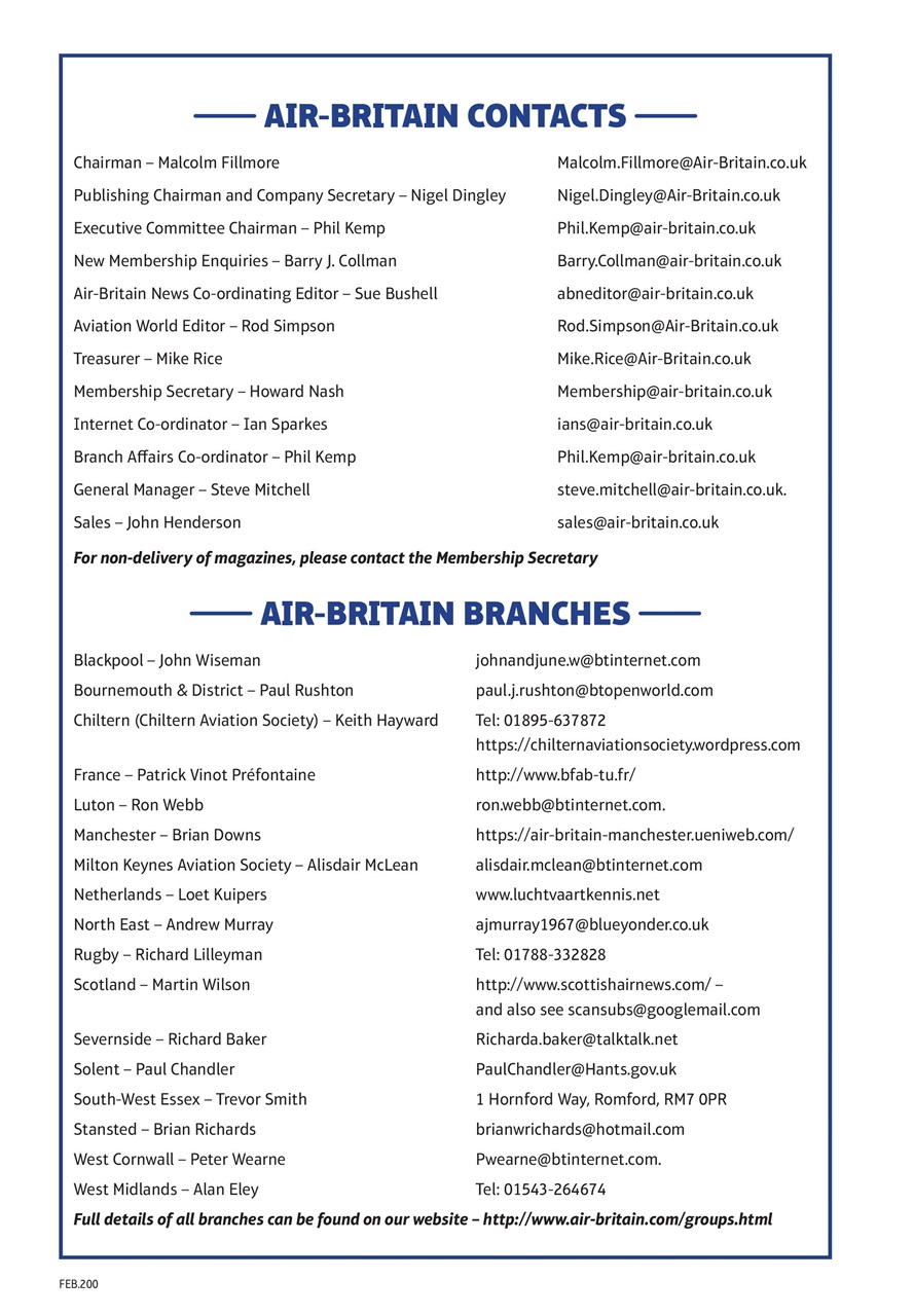 Air Britain News Preview Pages