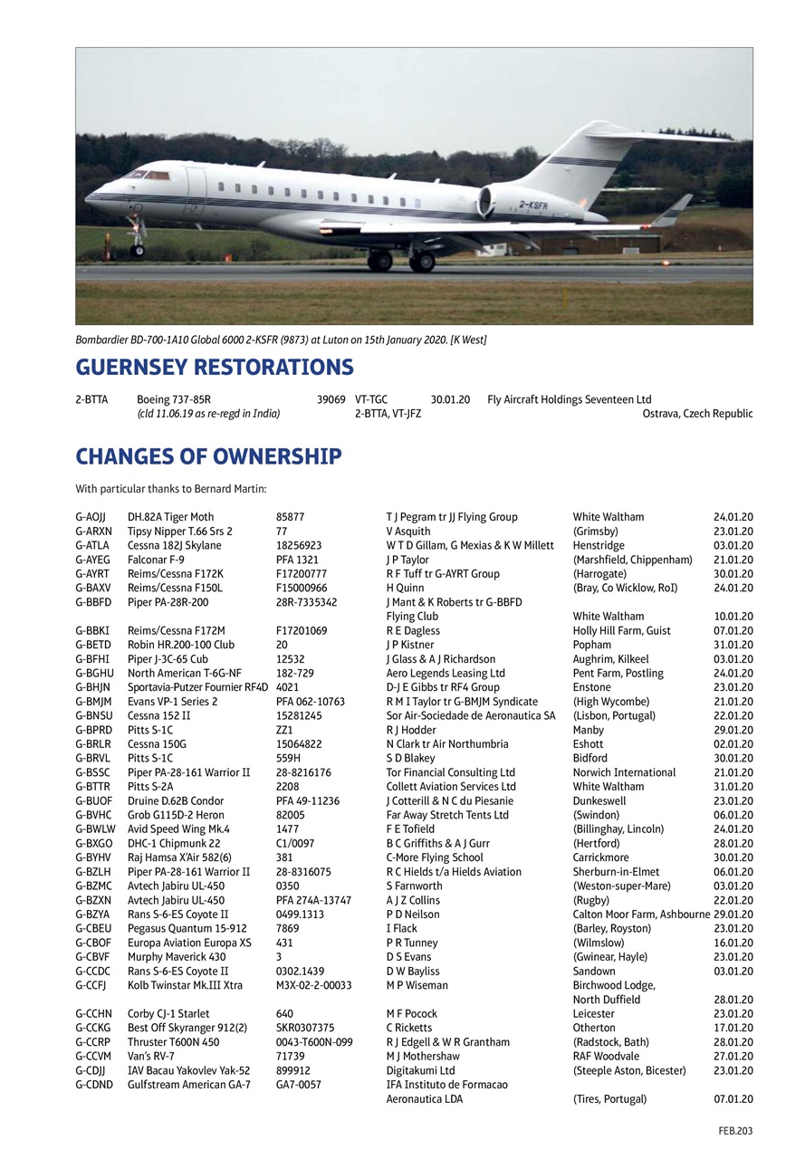 Air Britain News Preview Pages