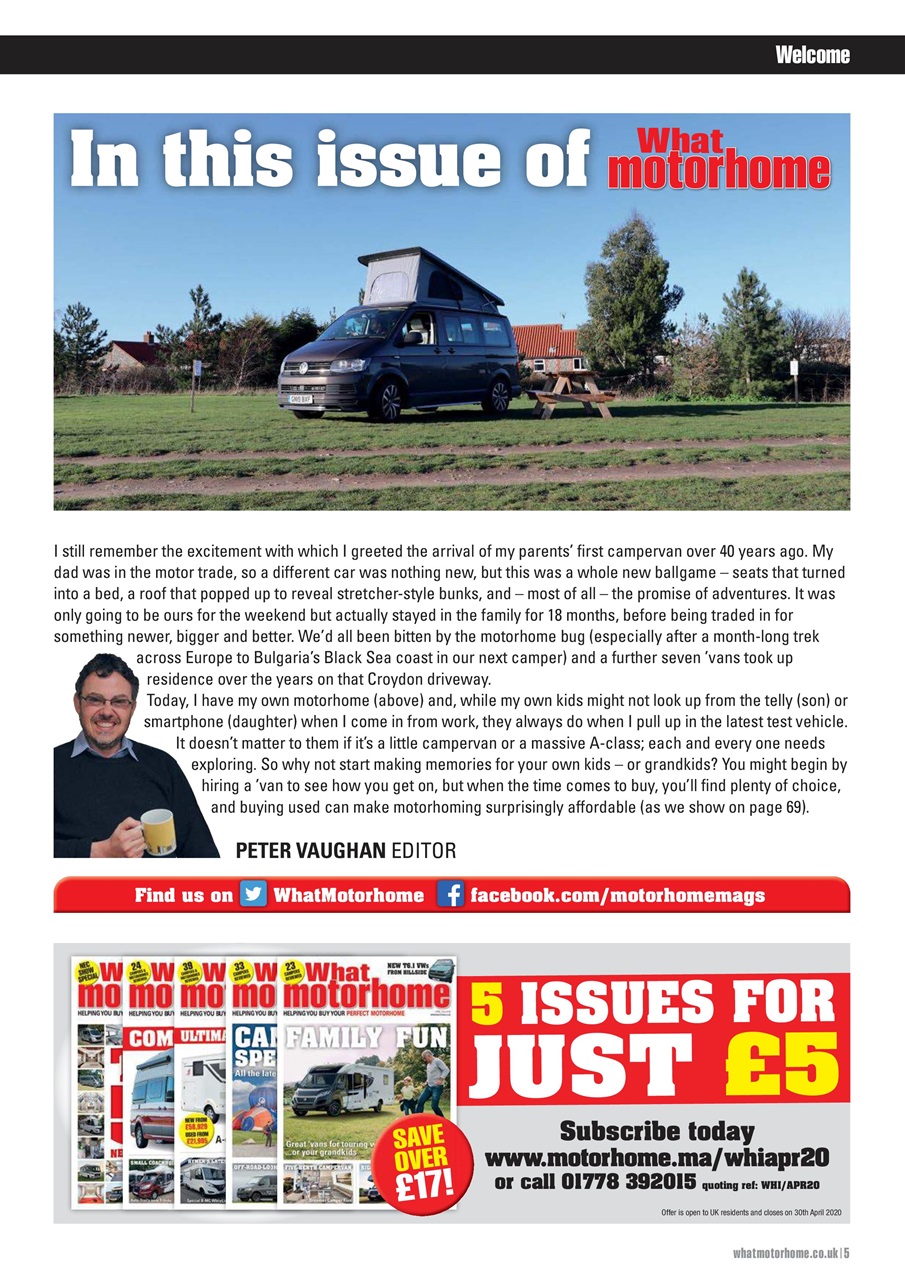 What Motorhome magazine Preview Pages