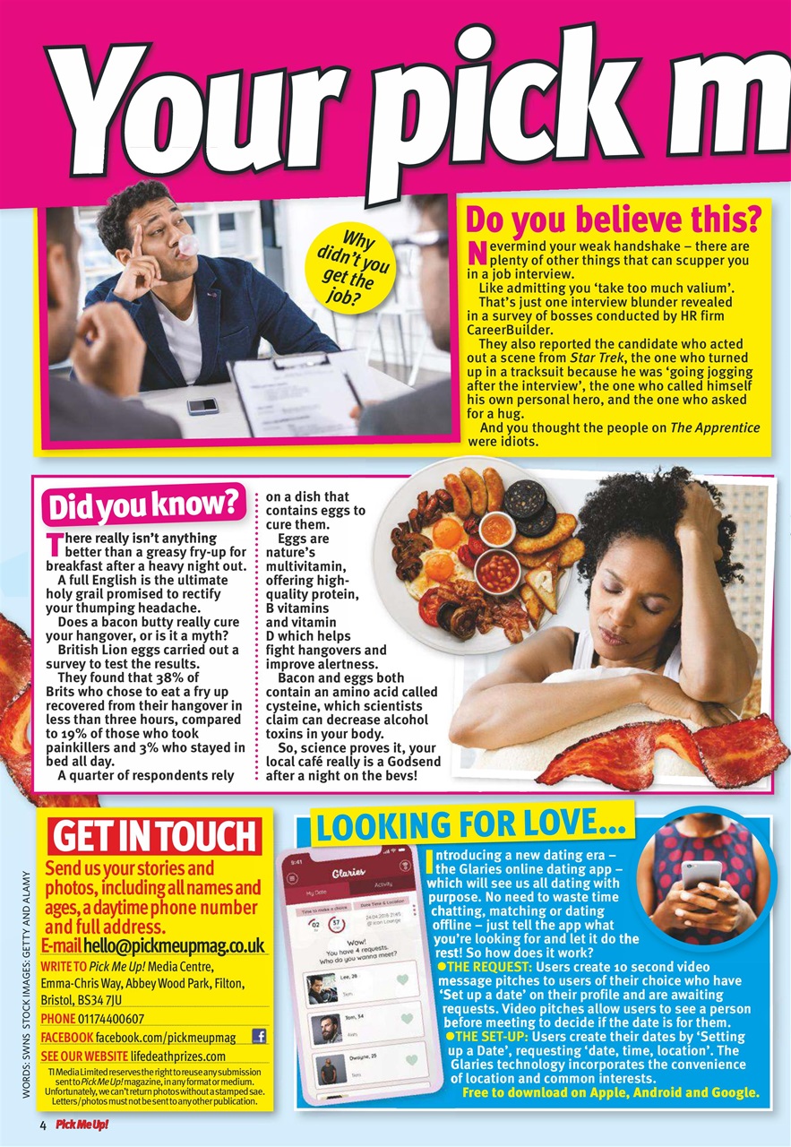 Pick Me Up Preview Pages