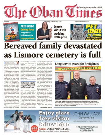 The Oban Times & Lochaber Times issue 20th February 2020
