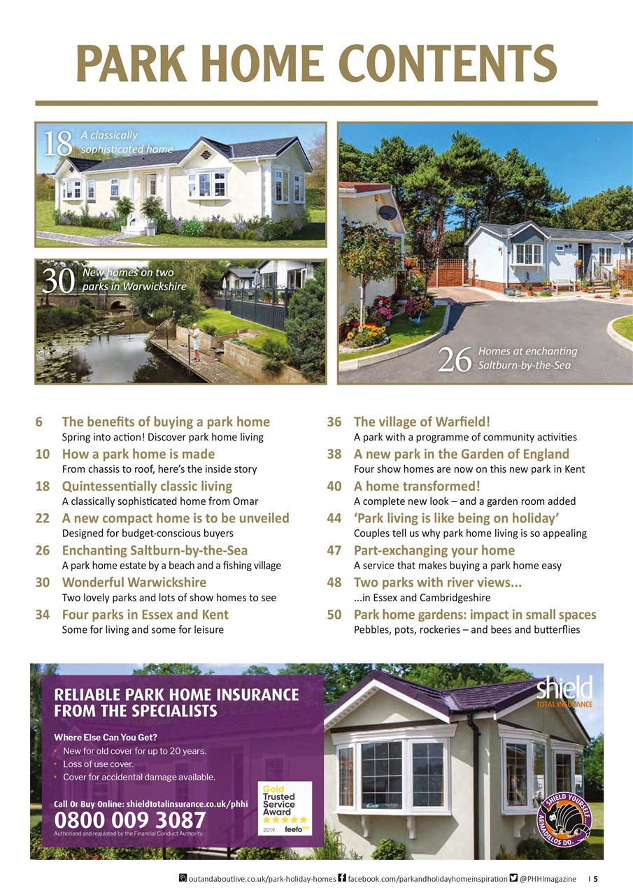 Park and Holiday Home Inspiration magazine Preview Pages