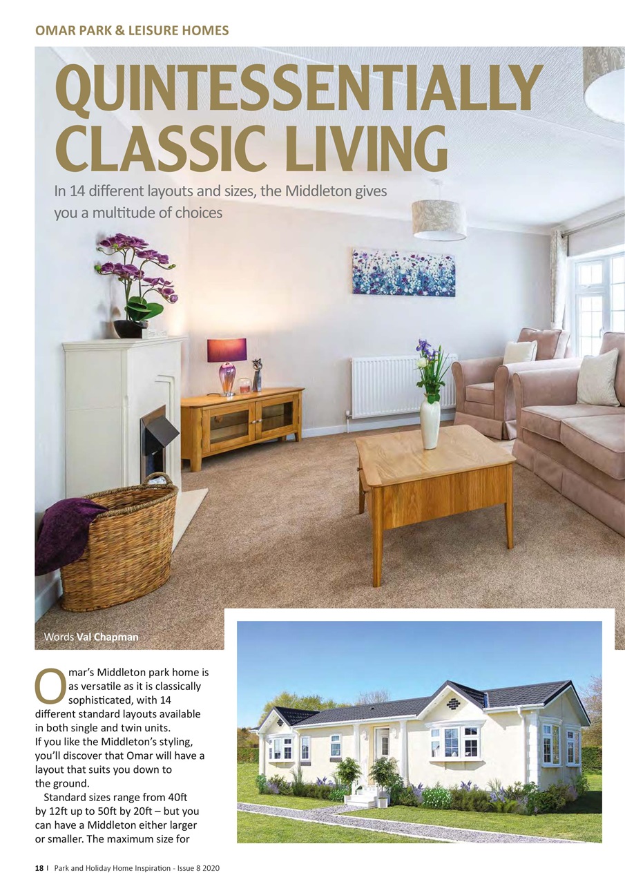 Park and Holiday Home Inspiration magazine Preview Pages