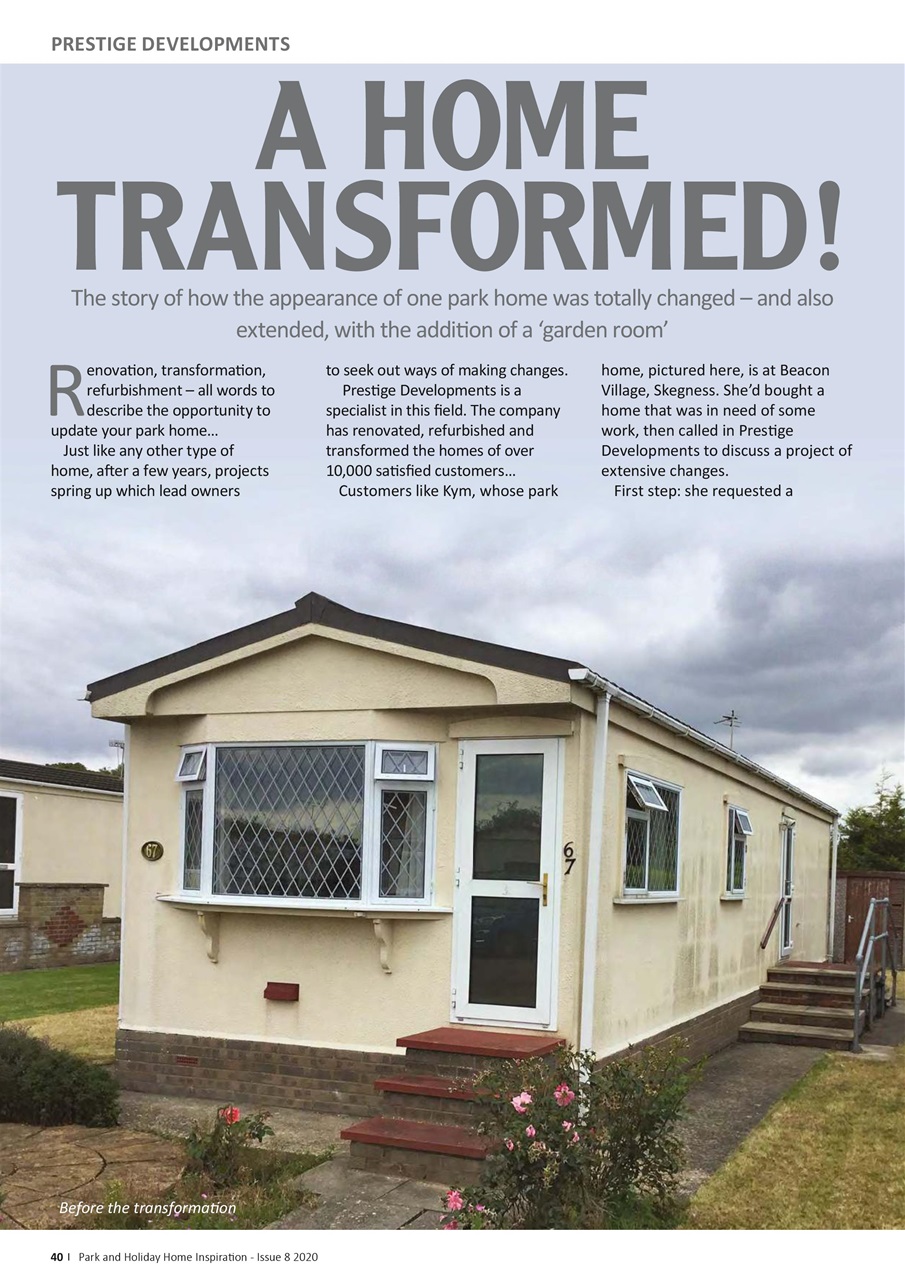 Park and Holiday Home Inspiration magazine Preview Pages