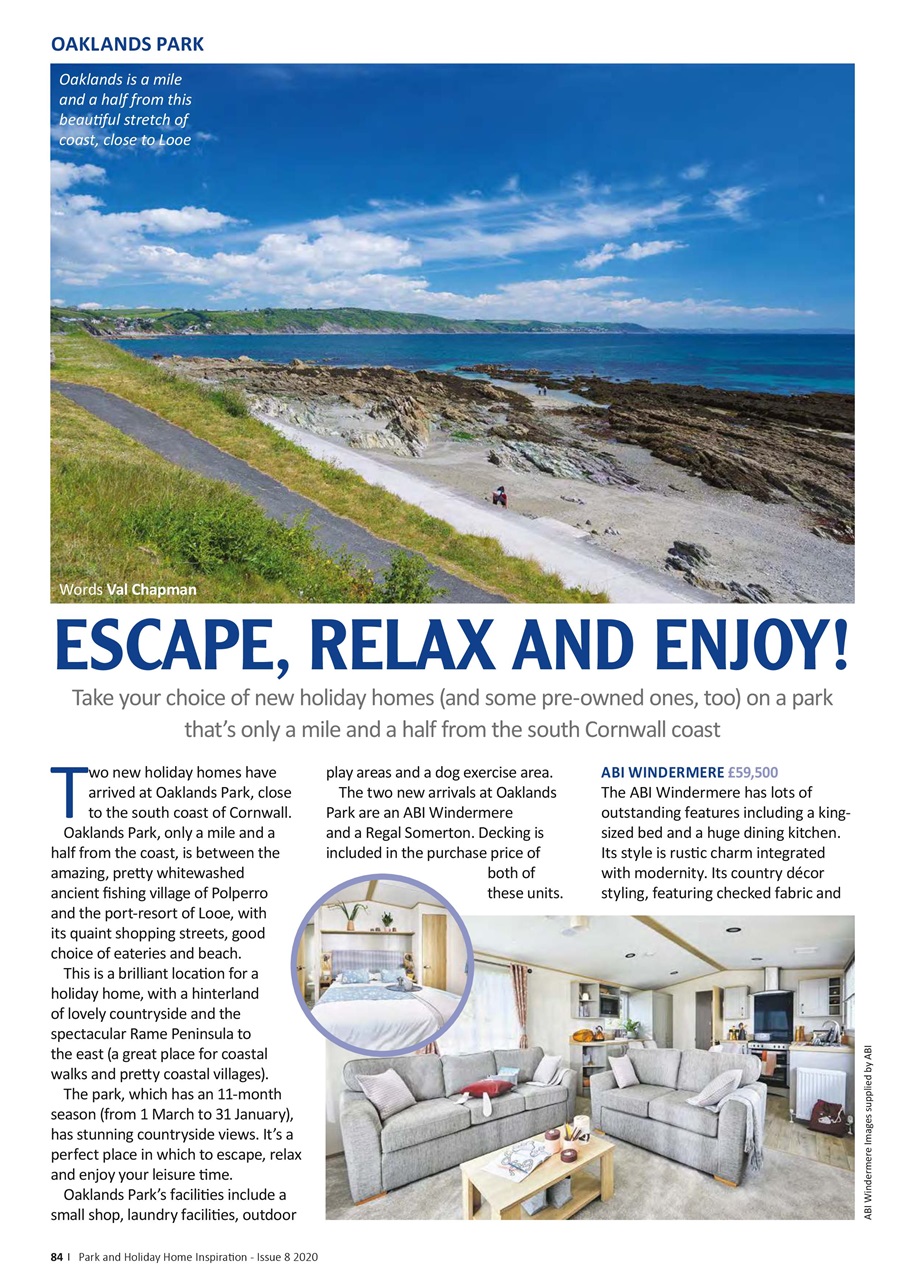 Park and Holiday Home Inspiration magazine Preview Pages