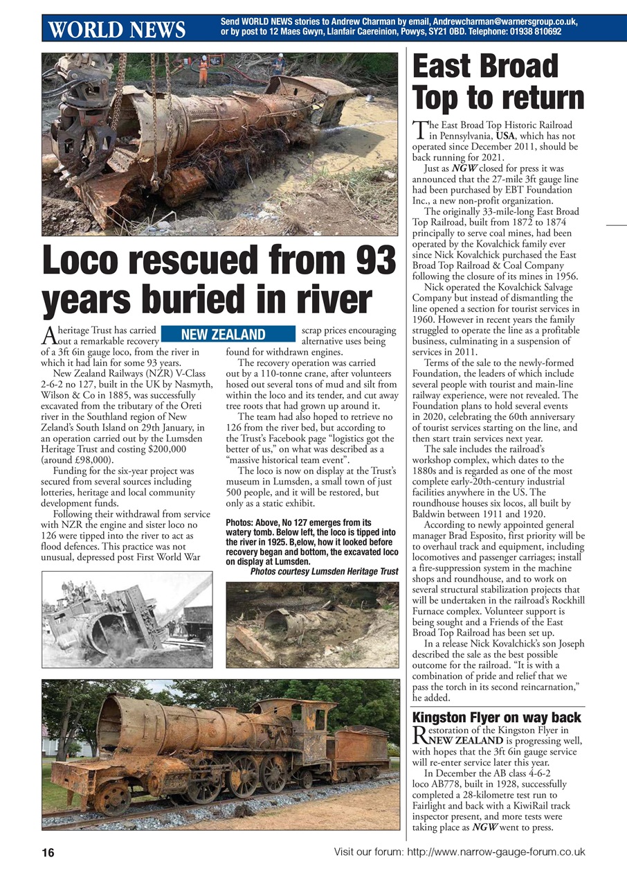 Narrow Gauge World Preview Pages