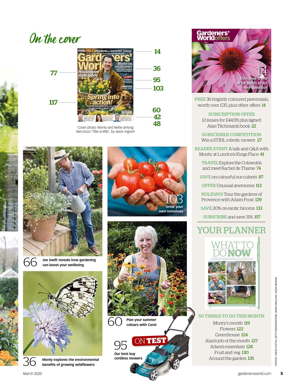 BBC Gardeners’ World Magazine Preview Pages