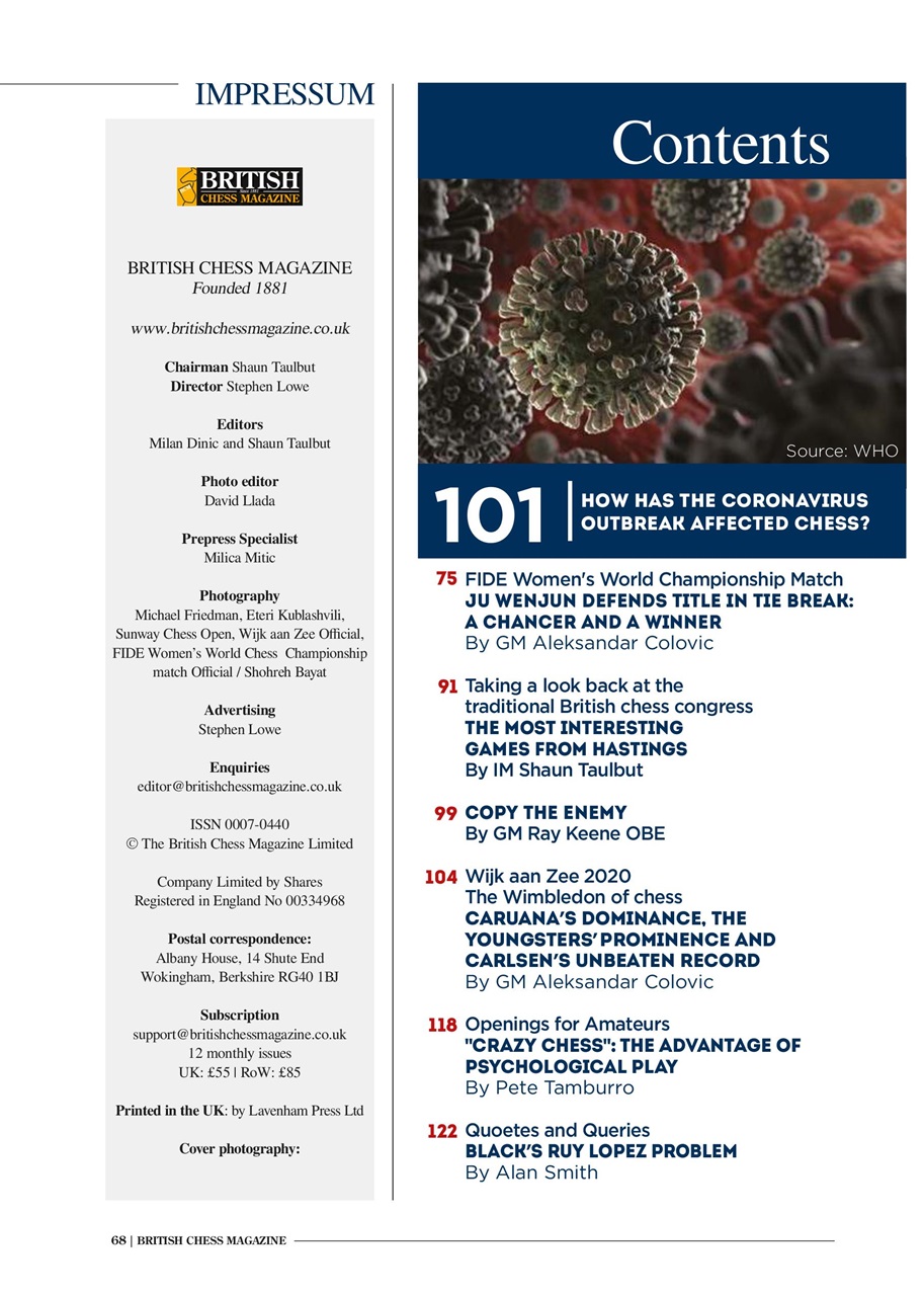 British Chess Magazine Preview Pages