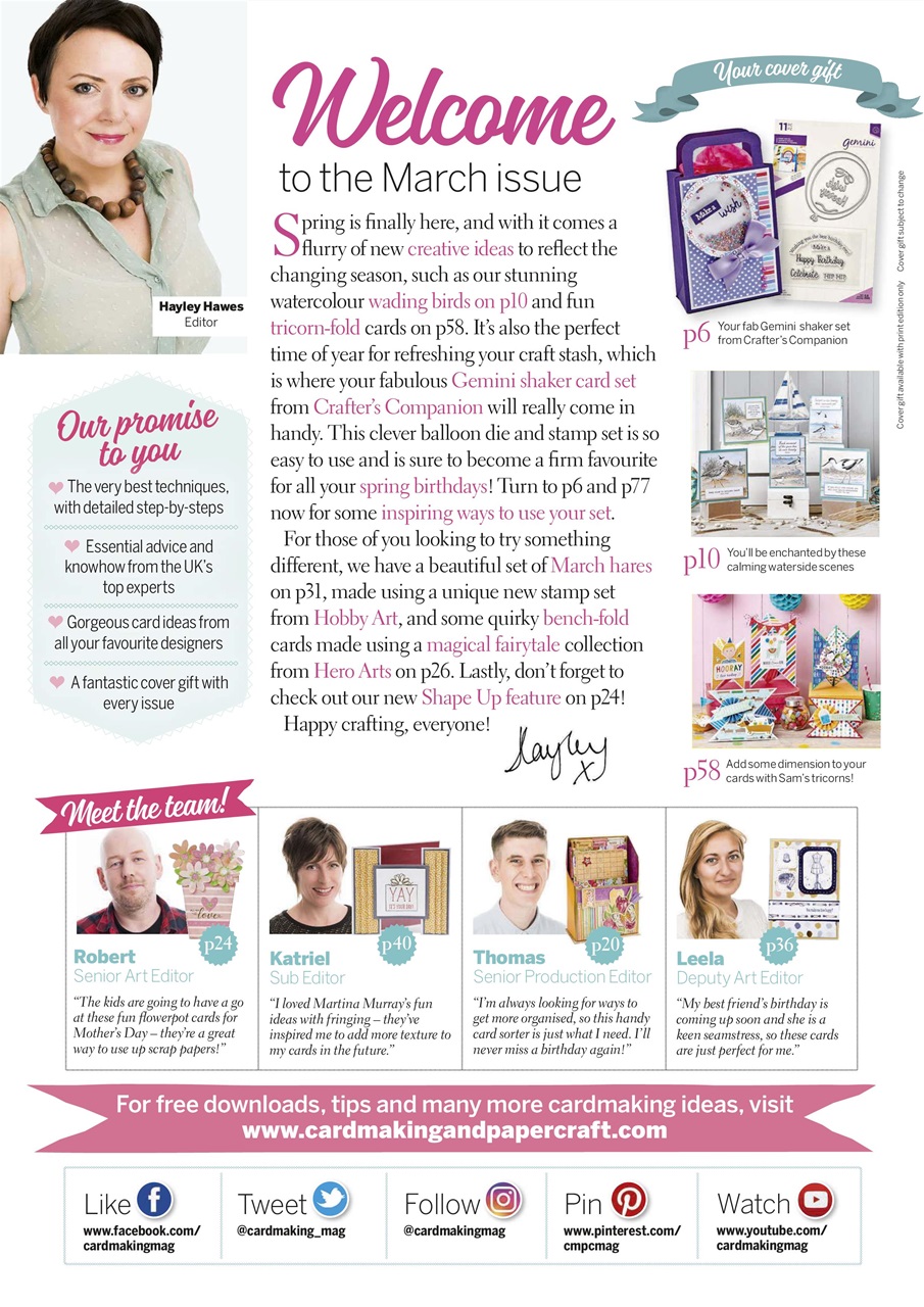 Cardmaking & Papercraft Preview Pages