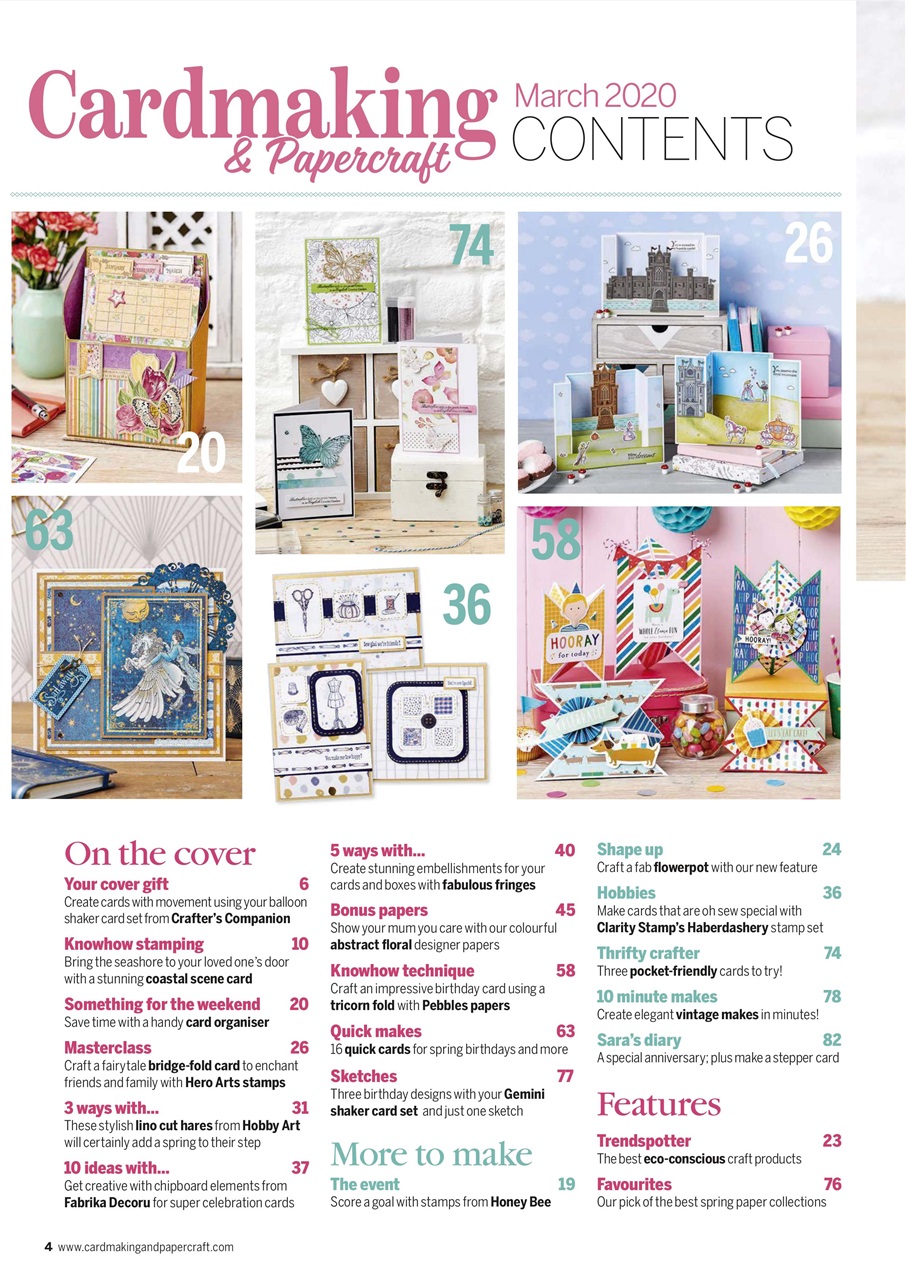 Cardmaking & Papercraft Preview Pages