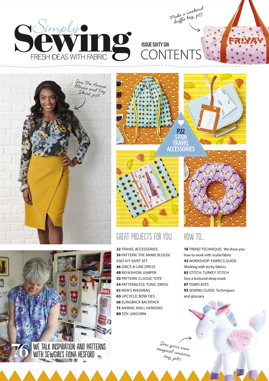 Simply Sewing Preview Pages