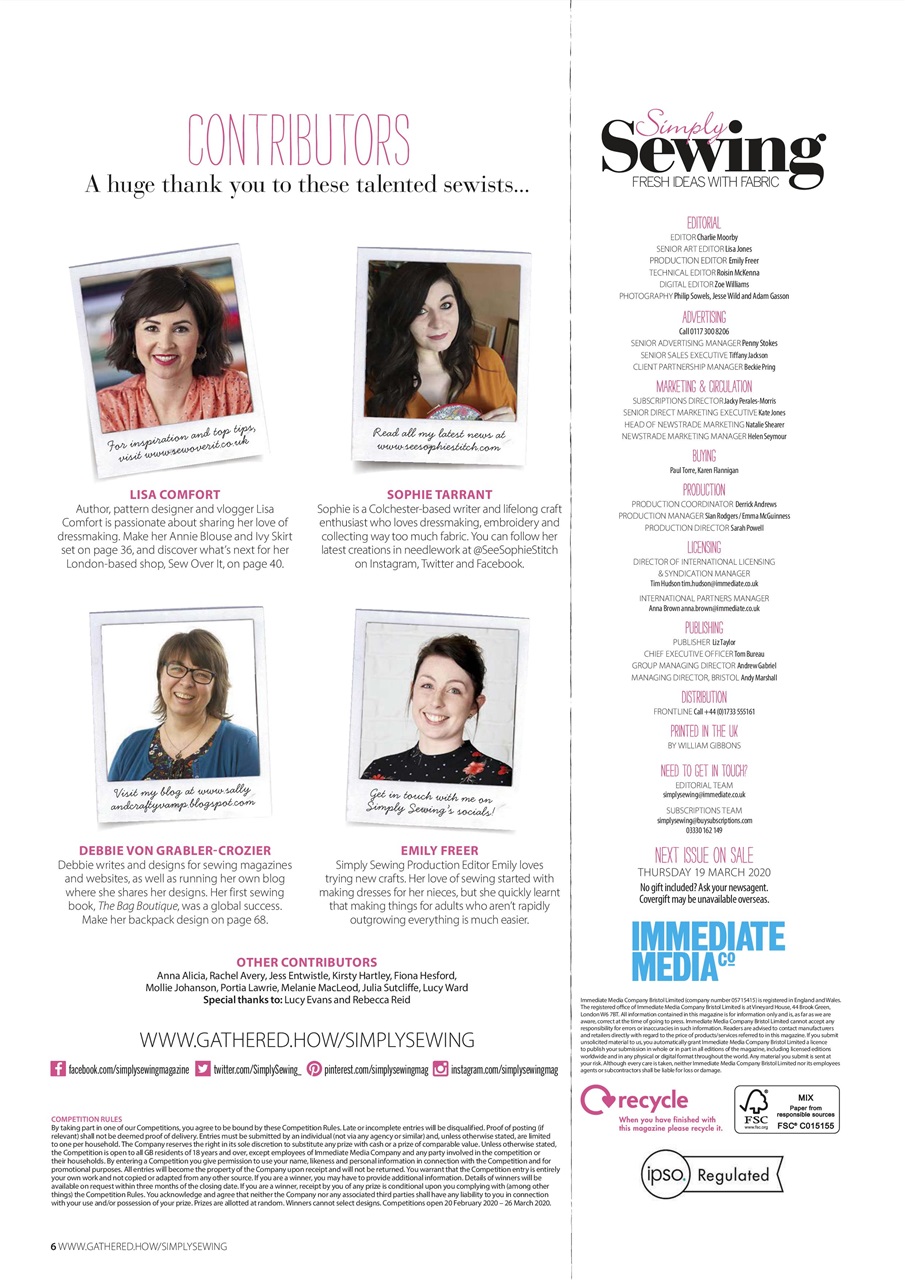 Simply Sewing Preview Pages