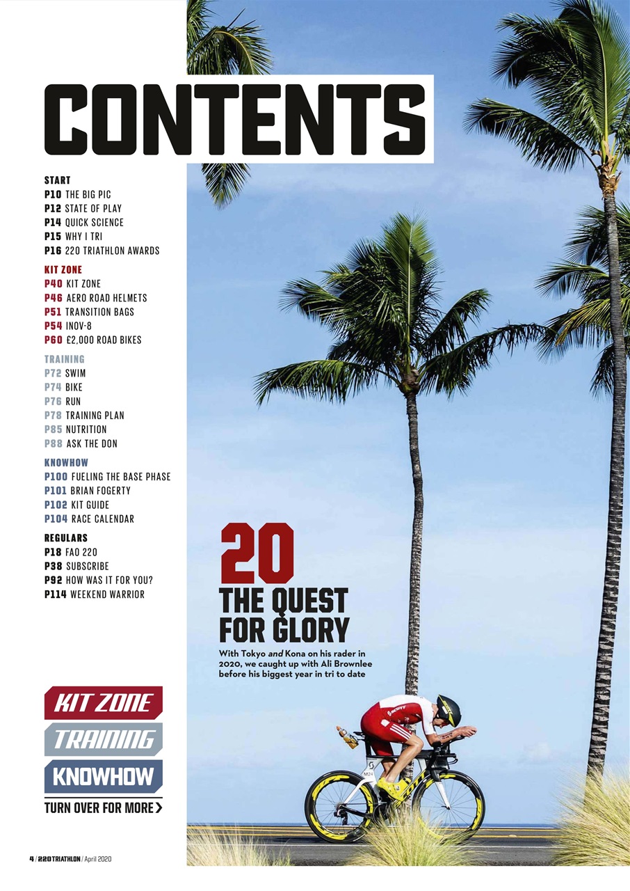220 Triathlon Magazine Preview Pages