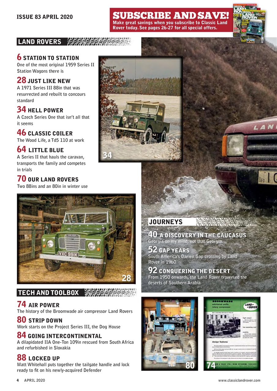 Classic Land Rover Magazine Preview Pages